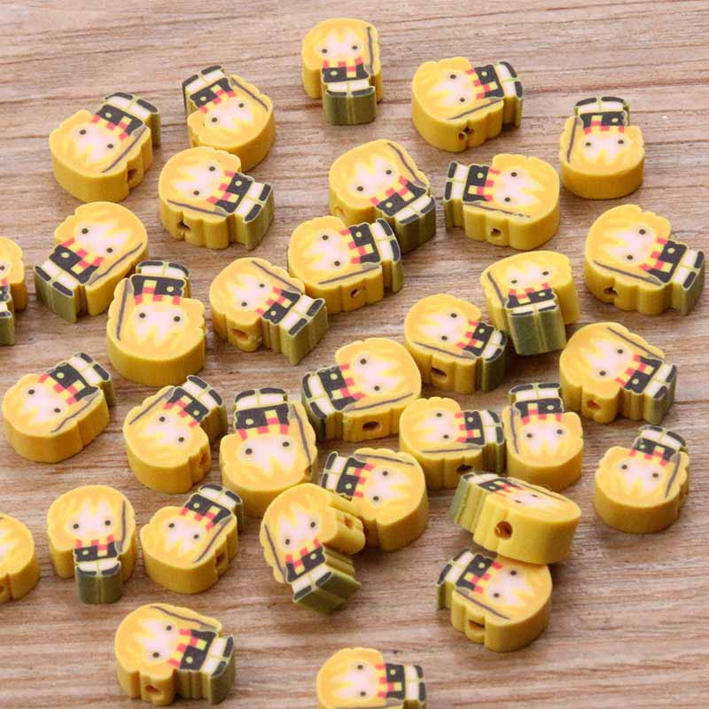 Fiasrel 20pcs Character series soft clay beads