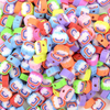 Fiasrel 10mm Rainbow cloud soft clay beads