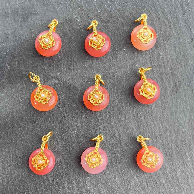 Fiasrel DIY Agate lantern pendant