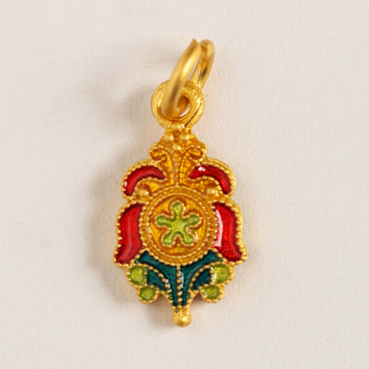 Fiasrel DIY Painted cloud bamboo joint pendant
