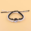 Fiasrel 5pcs Black and white simple Tai Chi Bagua bracelet