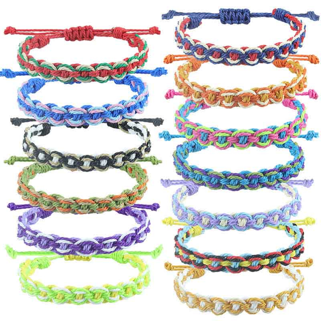 Fiasrel 2pcs Colorful dopamine bracelet