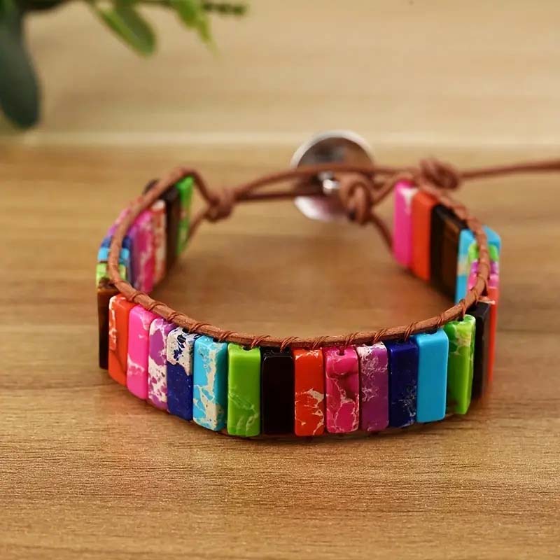 Fiasrel Bohemian-style Emperor Stone bracelet