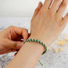 Fiasrel 6pcs Fishbone braid color-blocked bracelet