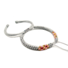 Fiasrel 2pcs The diamond knot and peach blossom knot bracelet