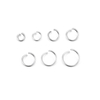 Fiasrel 200pcs 0.8mm Titanium steel open ring connection ring