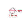 Fiasrel 200pcs 1.2mm Titanium steel open ring connection ring