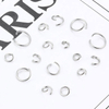 Fiasrel 200pcs 0.6mm Titanium steel open ring connection ring