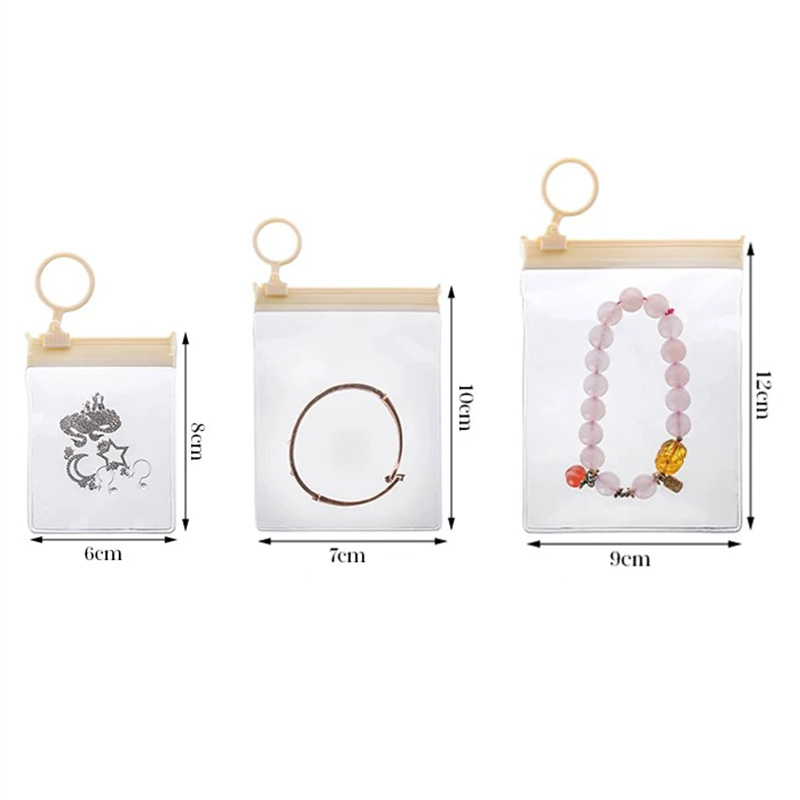 Fiasrel Beige pull ring combination jewelry sealed bag