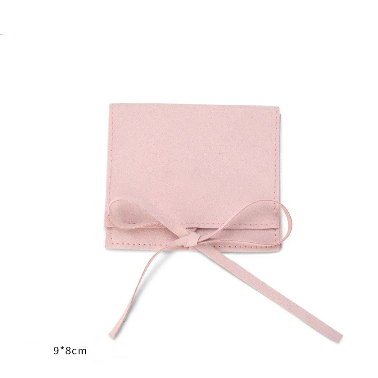 Fiasrel 9*8cm Necklace stud velvet storage bag