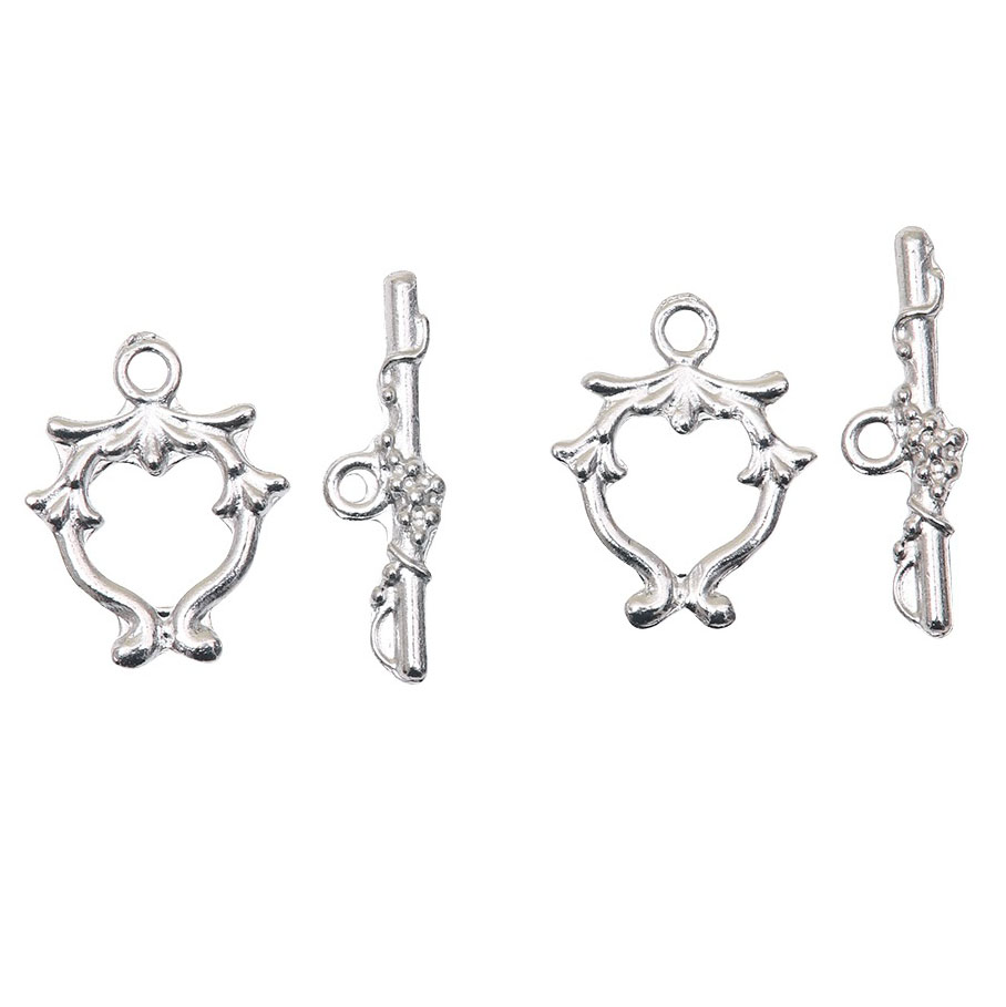 Fiasrel 10pcs DIY Jewelry Making Necklaces Connectors Fasteners Bracelets Hooks Accessories Toggle OT Clasps