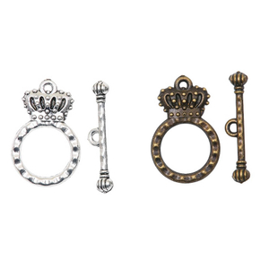 Fiasrel 10pcs Silver Plated Unique Toggle Clasp OT Clasp Jewelry Findings