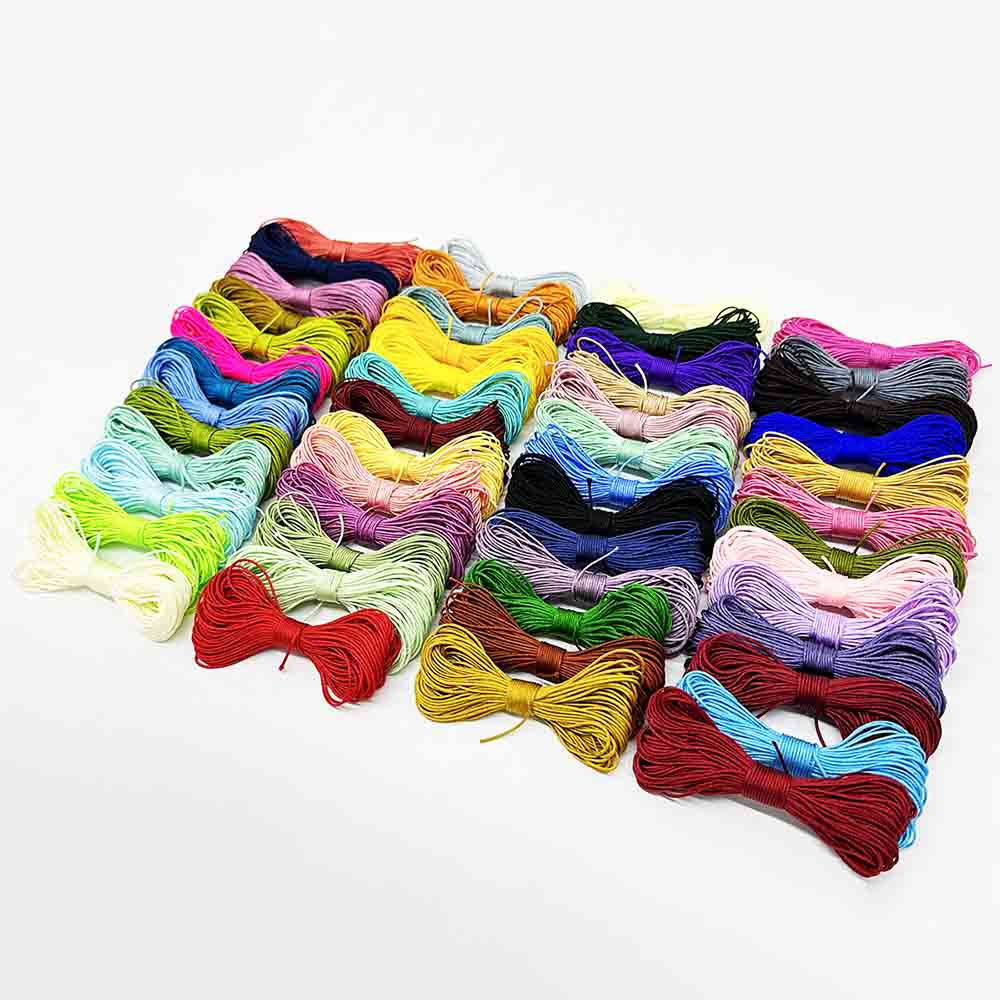 Fiasrel No.72 0.8mm Jade Thread Kit: 52pcs 0.8mm Nylon Jade Thread Braided Rope String for Jewelry Making DIY Craft