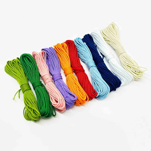 Fiasrel 5yards 1mm DIY Craft Cotton Twine Rope