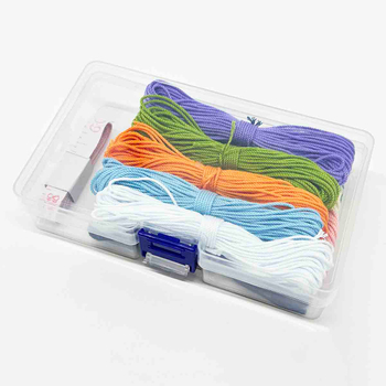 Fiasrel 10color 1MM 10Yards Colorful Twisted Cotton Rope DIY Jewelry Making Cotton Cord Kit
