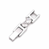 Fiasrel Stainless Steel Extension Buckles DIY Handmade Accessories Zircon Bracelet Jewelry End Closure Buckle Clasp
