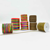 Fiasrel Jade Thread 0.6mm 0.8mm 1mm 2mm Five-color Hand-woven Rope Bracelet Multicolored Gold Thread String