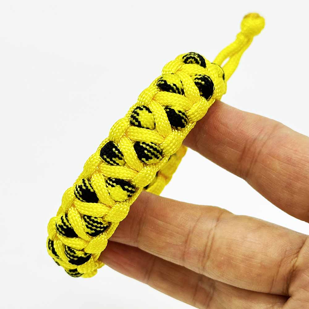 Fiasrel Multifunctional Outdoor Emergency Survival Paracord Bracelet Adjustable Length Paracord Bracelet