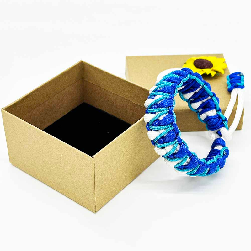 Fiasrel Arachute 550 Cord 7 Strands Twisted Nylon Rope Handmade Paracord Trendy Braided Bracelet