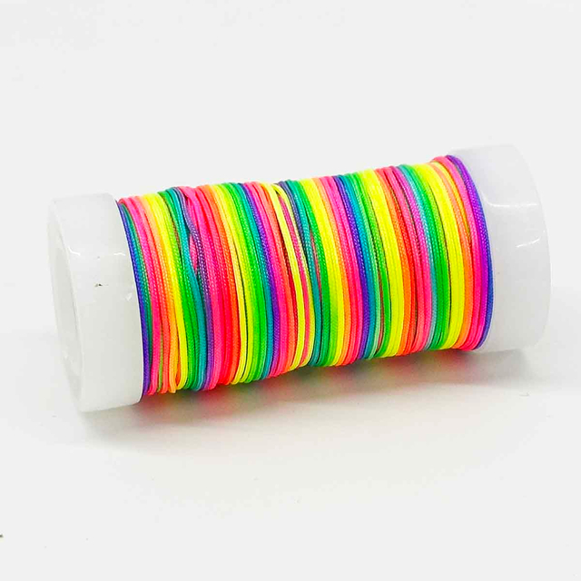 Fiasrel No.72 0.8mm 20yard/roll Nylon Cord Jade Rope Braided Thread Bracelet Braided Rope String for Jewelry Making DIY Craft