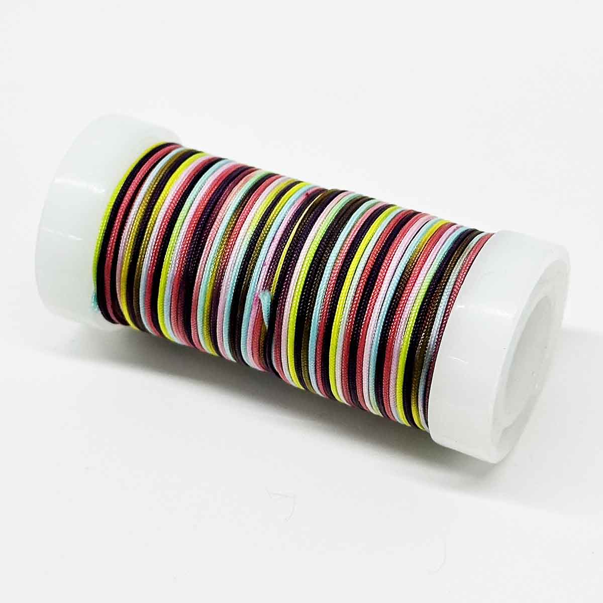 Fiasrel No.72 0.8mm 20yard/roll Multicolor Gradient Jade Thread Jewelry Making Nylon String