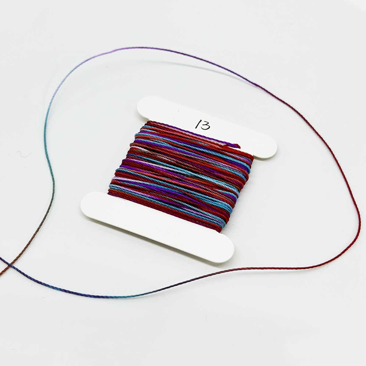 Fiasrel 9 Strands Gradient Colorful Wax Cord Rope Nylon Weaving Thread for Bracelet Handmade Craft Jewelry String