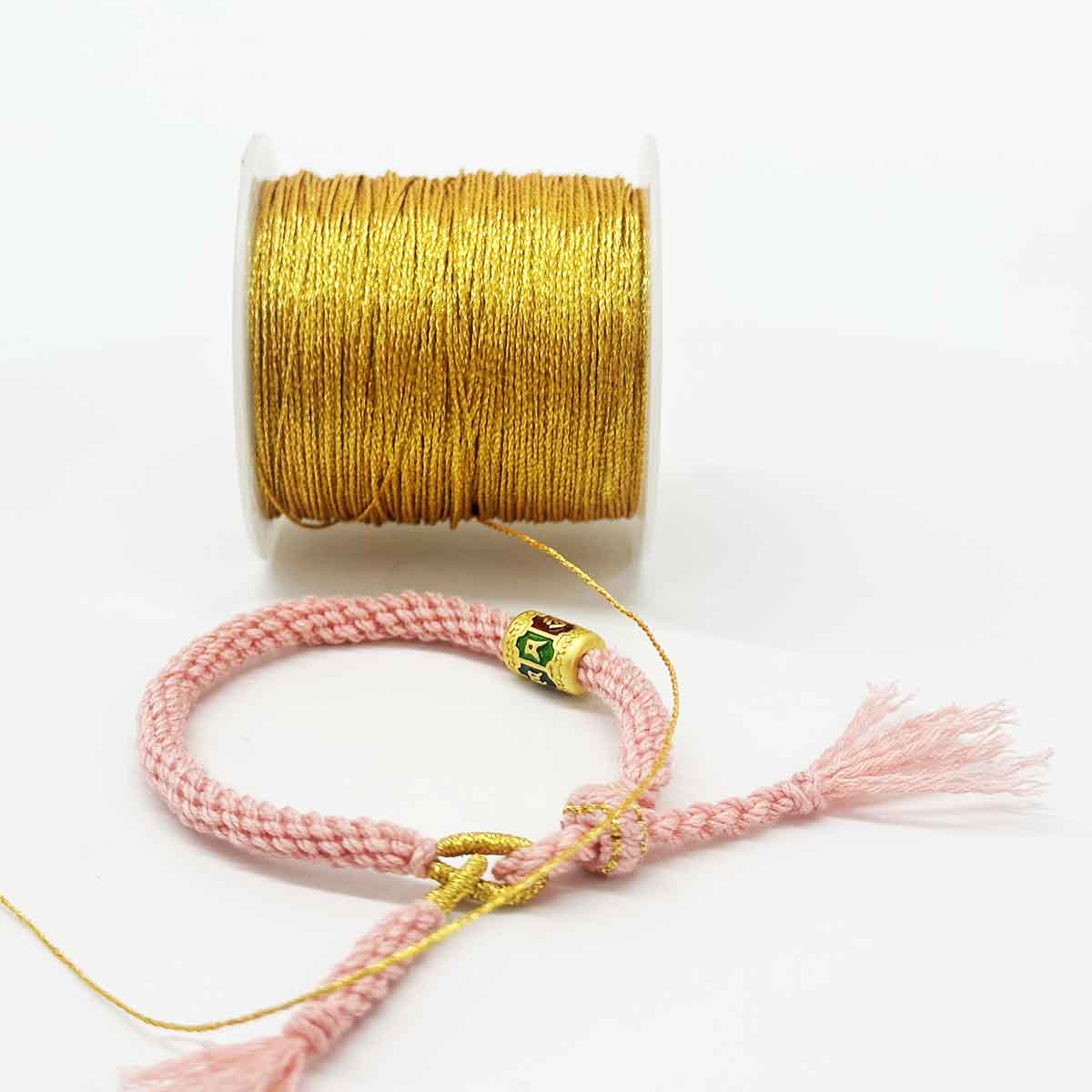 Fiasrel 3strands 6strands 9strands Gold Thread Cord String