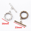 Fiasrel 10pcs Alloy OT Toggle Clasp for Beaded Necklace Bracelet Accessories
