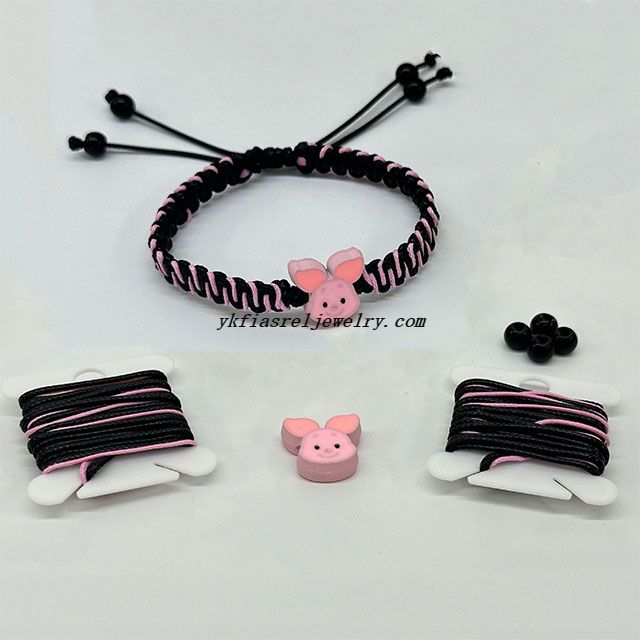 Cute Beaded Bracelet Adjustable Hand Braided Bracelet Rope Thread for Men And Women