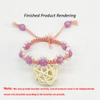 DIY Handmade Pink Sunflower Thread Pink Bracelet Thread Package