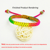 DIY Multicolor Jade Thread Simple Woven Bracelet Hand Rope Supplier