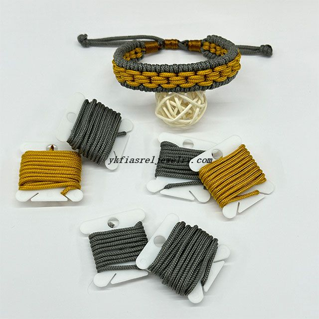 Lock Knot Yellow And Grey Fashion DIY Handmade Bracelet Thread Package for Bracelet Making
