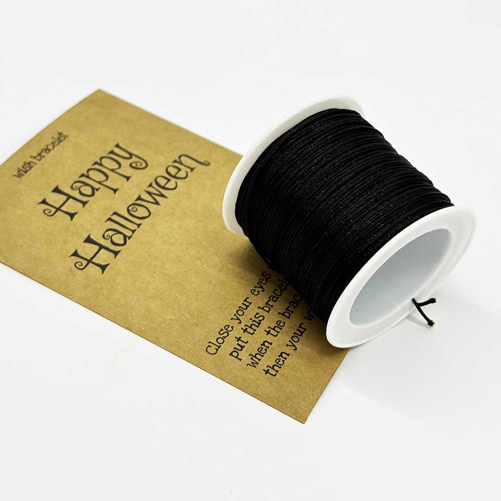 Fiasrel Halloween Thread Kit: 0.6/0.8/1.0/1.5mm 5/10/20yards Nylon Knot Macrame Cord Rope Hand-Woven Halloween Jade Thread