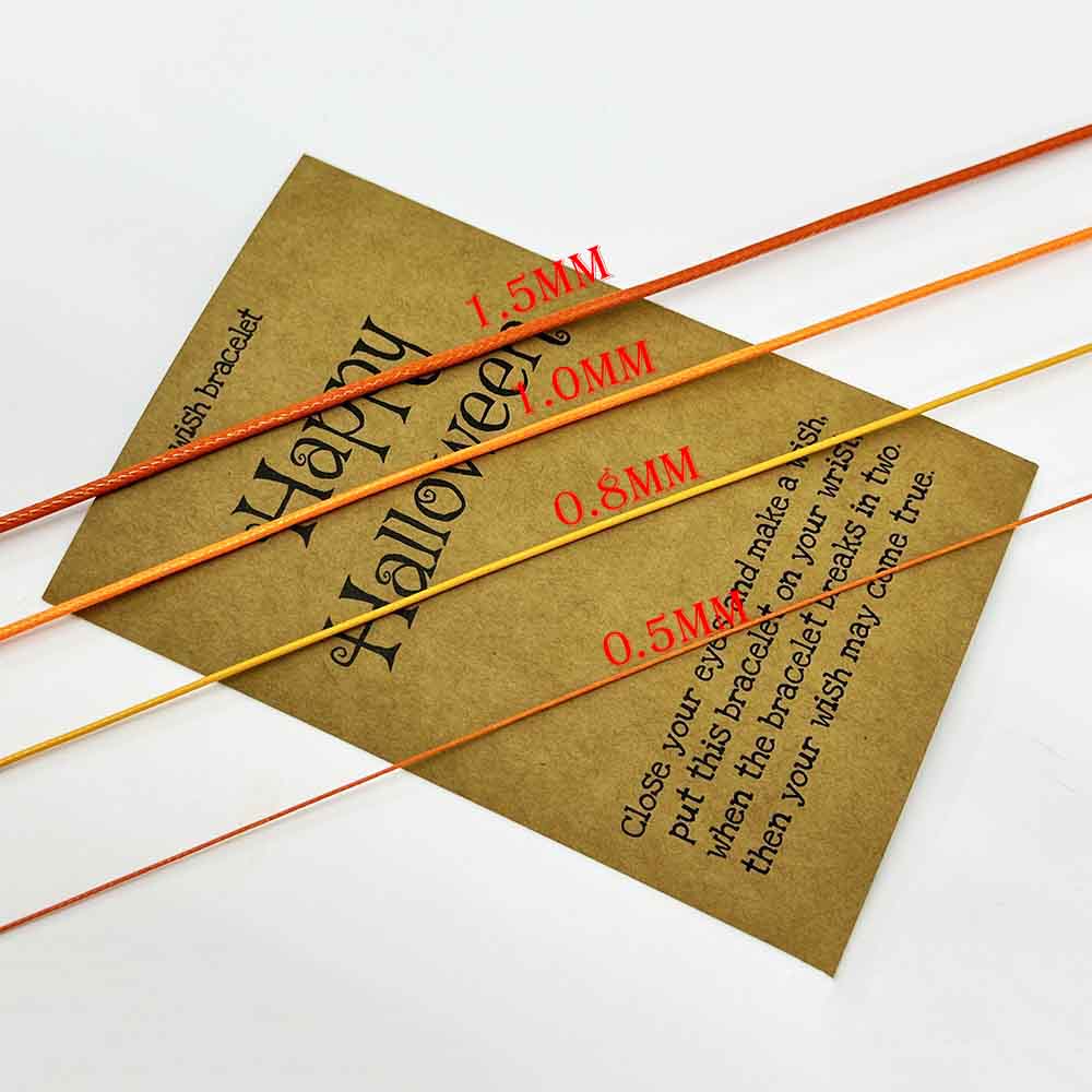 Fiasrel Halloween waxed Cord Rope size