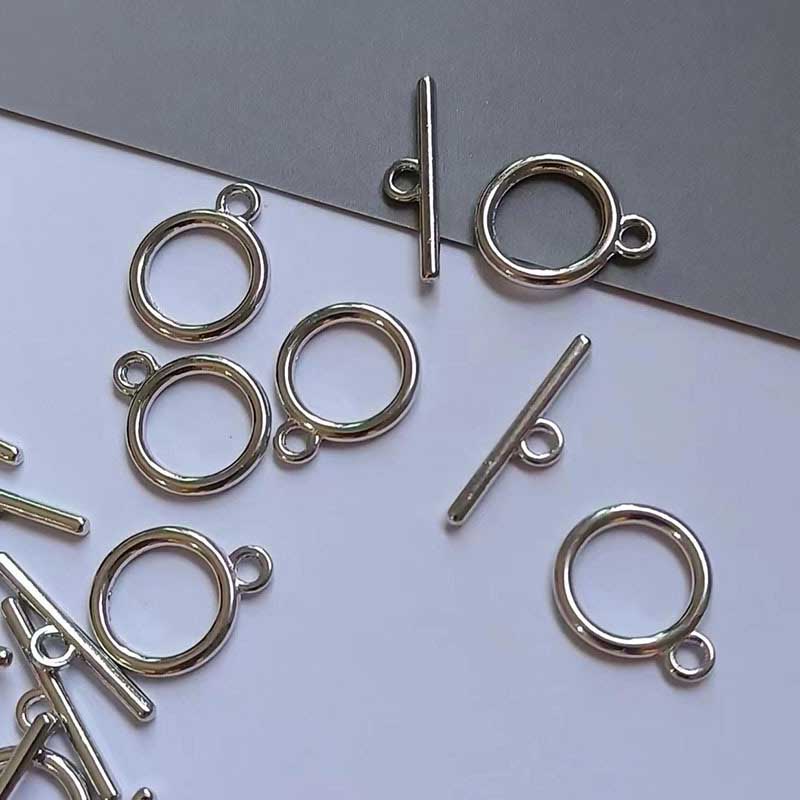 Fiasrel 20pcs Jewelry Finding Connectors OT Toggle Clasp for Jewelry Making