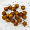 Fiasrel 20pcs Round Ball Shape Acrylic Beads for Jewelry Making