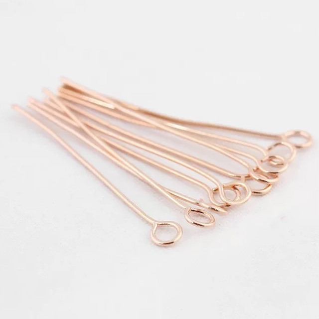 Fiasrel 100pcs Ball Bead Head Pin Needle T-Pins Needle DIY Jewelry Accessories Needle Connectors for Jewelry Making Supplies