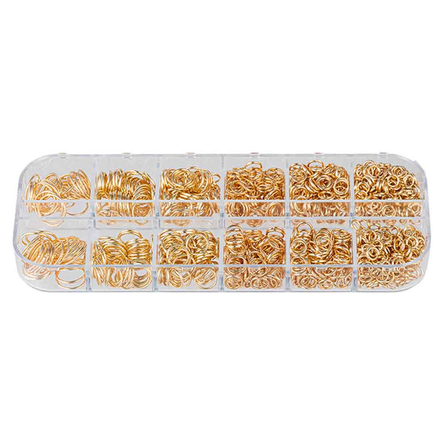 Fiasrel 4-10mm Necklace Jump Ring DIY Circle for Bracelet Necklace Jewelry Accessories