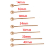 Fiasrel 100pcs DIY Beading Jewelry Making Head Pins Gold Plated Brass Ball Head Needle Pins