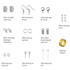 Fiasrel DIY Earrings Accessories Bead Pliers Kit Clip Buckle Lobster Clasp Open Jump Rings Earring Hook for Jewelry Making DIY Kit