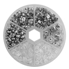 Fiasrel Mixed Fashion Jewelry Findings Kit DIY Jewelry Accessories Set Earring Backers Silicon Stoppers Kit for Jewelry Making