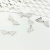 Fiasrel 20/50pcs Spacer Beads Butterfly Animal Wing for DIY Jewelry Necklaces Bracelets Keychains Phone Chains