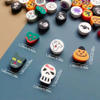 Fiasrel 50/100pcs Halloween Series Creative Funny Polymer Clay Beads For Jewelry Making DIY Fashion Bracelet Necklace Bag Phone Key Chain Handmade Craft Supplies