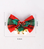 Fiasrel 5/20pcs Mini Bow Christmas Tree Decoration Christmas Bow Bell Handmade Ribbon Hanging