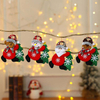 Fiasrel 1/4pcs Christmas Tree Plush Snowman Decorations Small Plush Holding Tree Doll Pendant Decoration Supplies