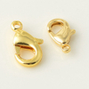 Fiasrel 20pcs DIY Jewelry Findings Components Gold Plated Metal Necklace Bracelet Lobster Clasp for Jewelry Making