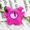 Fiasrel 10pcs Alloy Painted Metal Fashion Beadss Small Cyclops Charms Beads for DIY Jewelry Making
