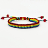 Fiasrel Rainbow Bracelet Handmade Colorful Rope Cord Woven Adjustable Friendship Bracelet