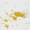 Fiasrel 3mm-10mm Golden Plated Loose Spacer Beads Vacuum Plating Plastic Beads for Jewelry Making