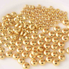 Fiasrel 50pcs Jewelry Findings Loose Disc Beads DIY Jewelry Accessories Brass Loose Spacer Beads